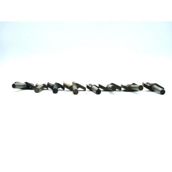 Lot 8 Profile Router Bits 1/4" Shank Chanfer Round Over Ogee No Bearing Mix Set - Picture 5 of 11